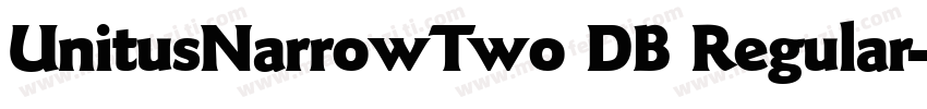 UnitusNarrowTwo DB Regular字体转换